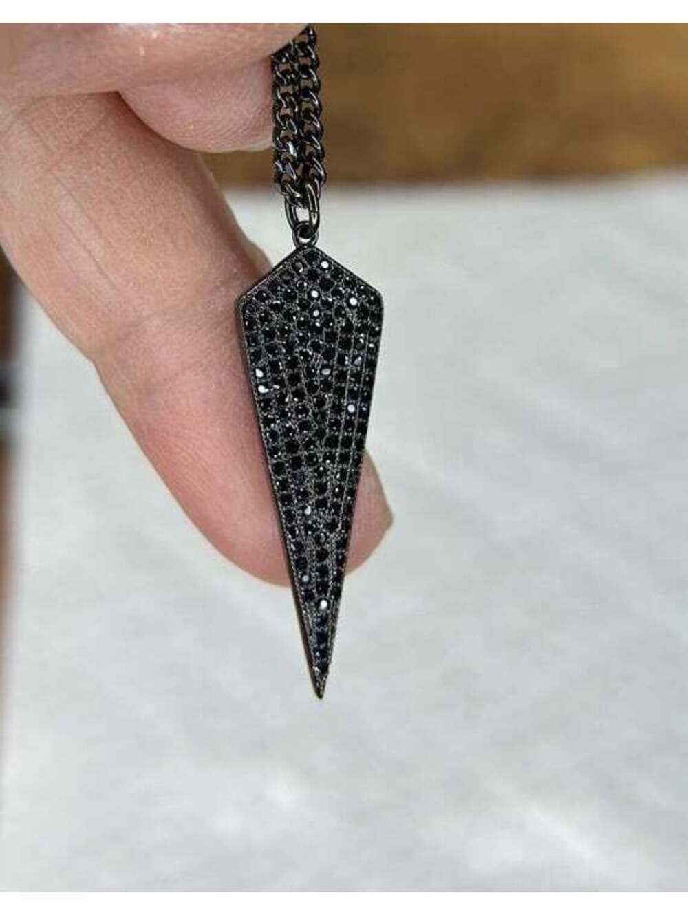 Black Crystals Necklace